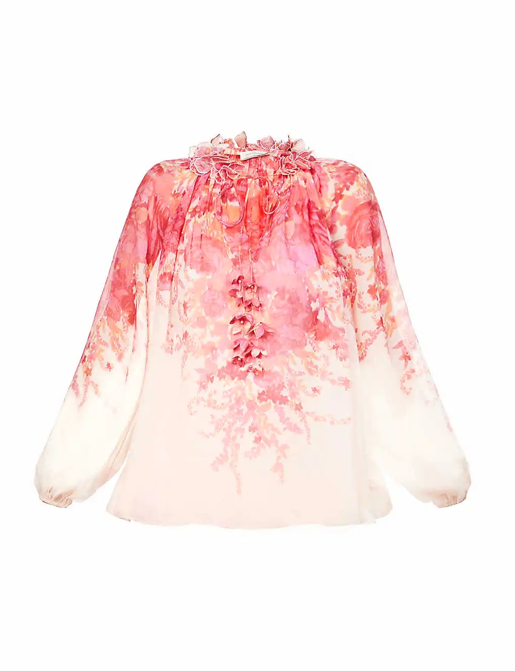 VÁY ZIMMERMANN High Tide floral-print cotton-blend blouse