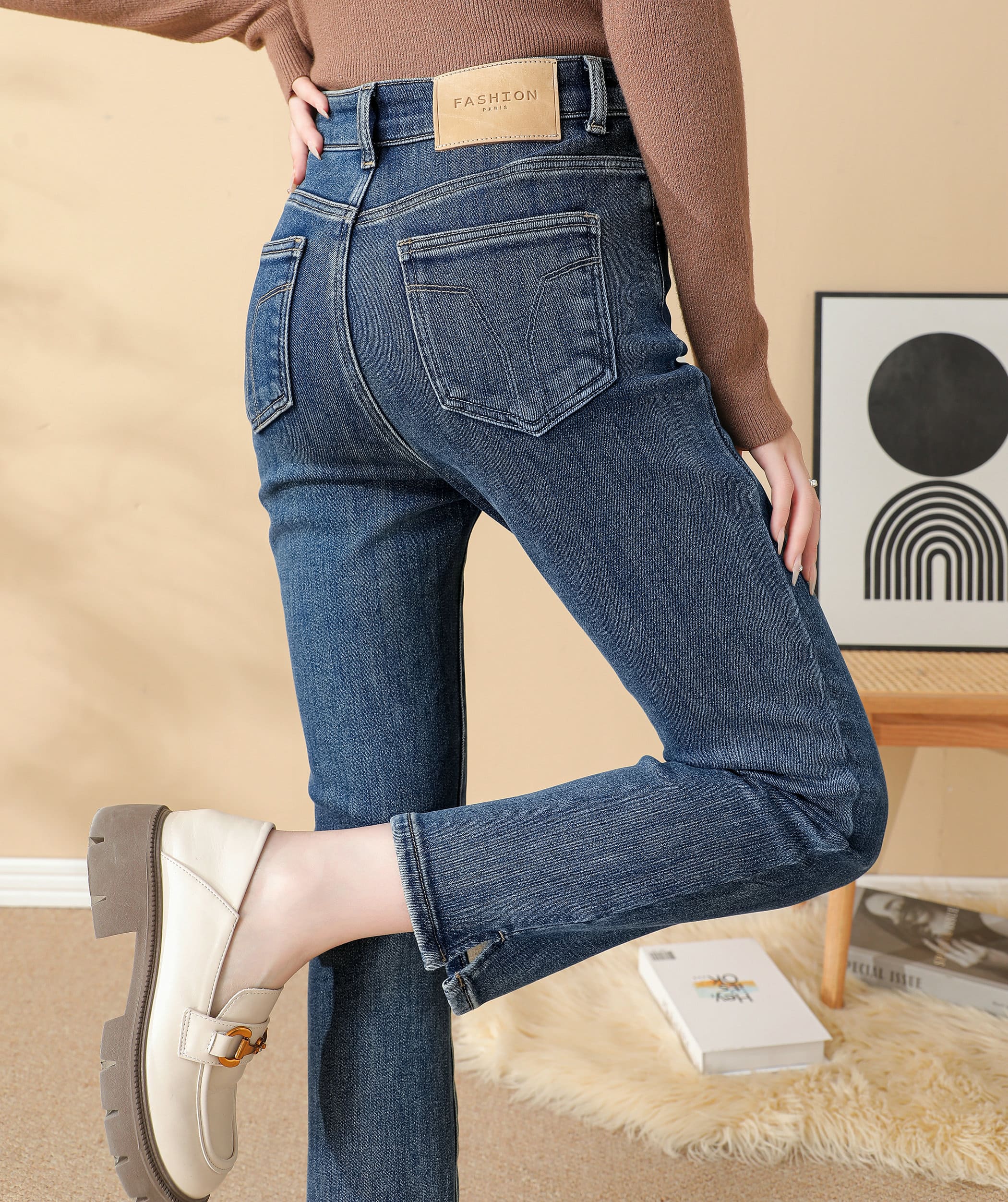 Quần jeans nữ cao cấp xuân thu JD8