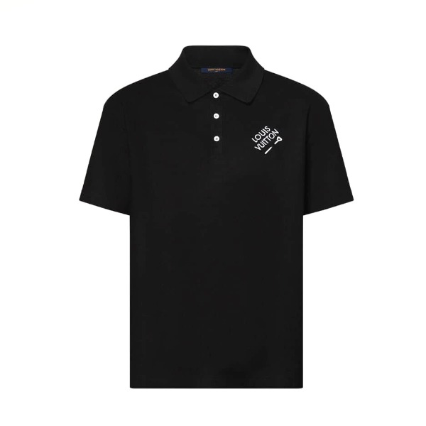 ÁO LOUIS VUITTON POLO SHIRT MÀU ĐEN UNISEX