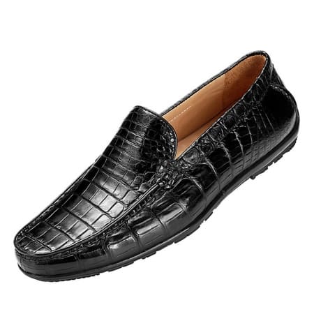 Giày lười nam Alligator Driving Toe Slip-on da cá sấu thủ công