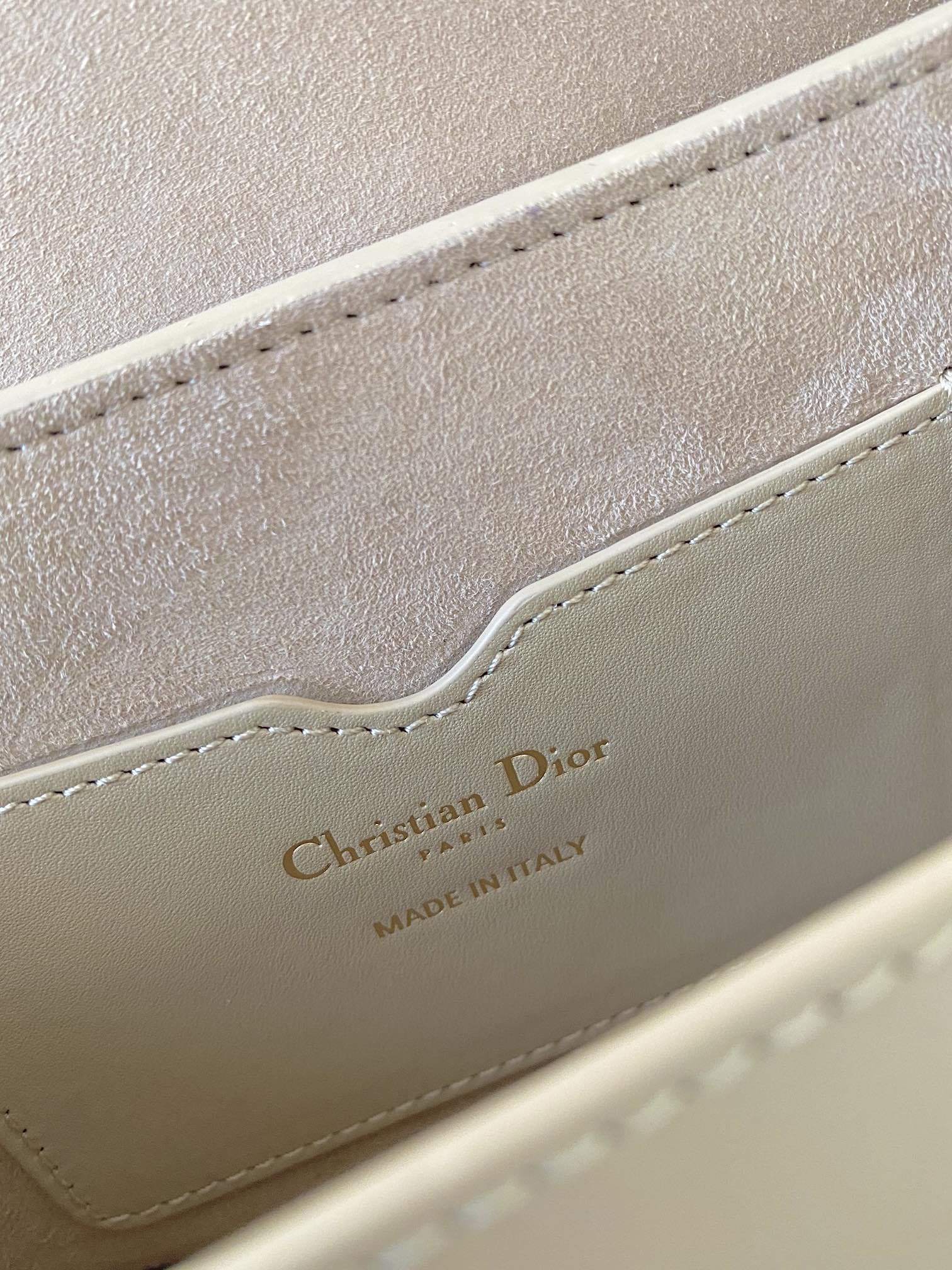 TÚI Dior Women Bobby East-West Bag Box Calfskin-Beige Top Quality
