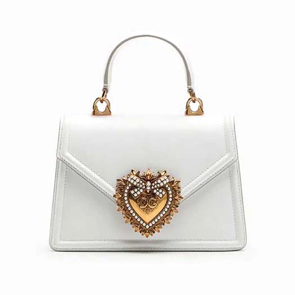 TÚI Dolce Gabbana D&G Women Small Smooth Calfskin Devotion Bag-White