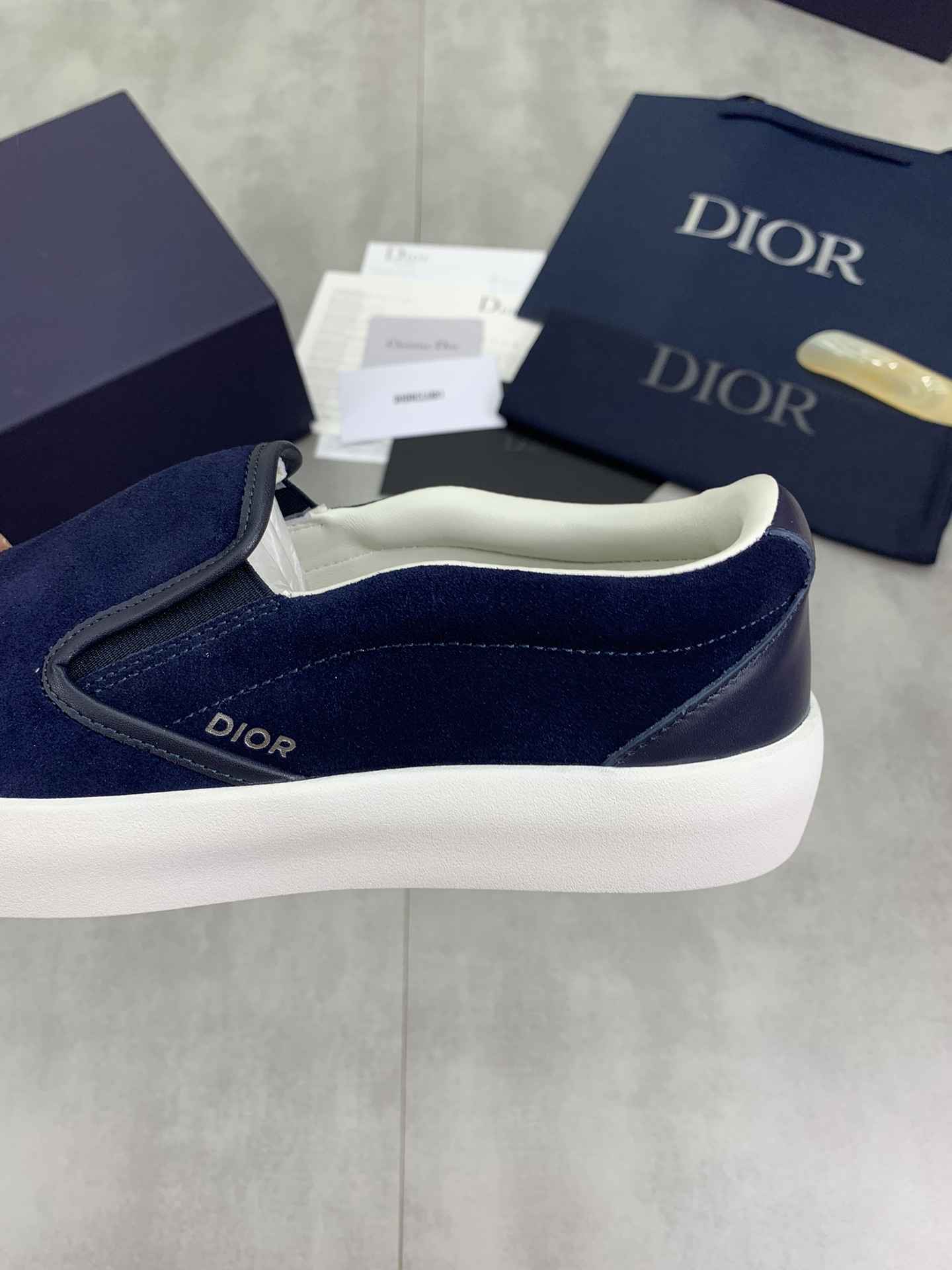 GIÀY CHRISTIAN DIOR LEATHER SLIP ON SHOES AAA