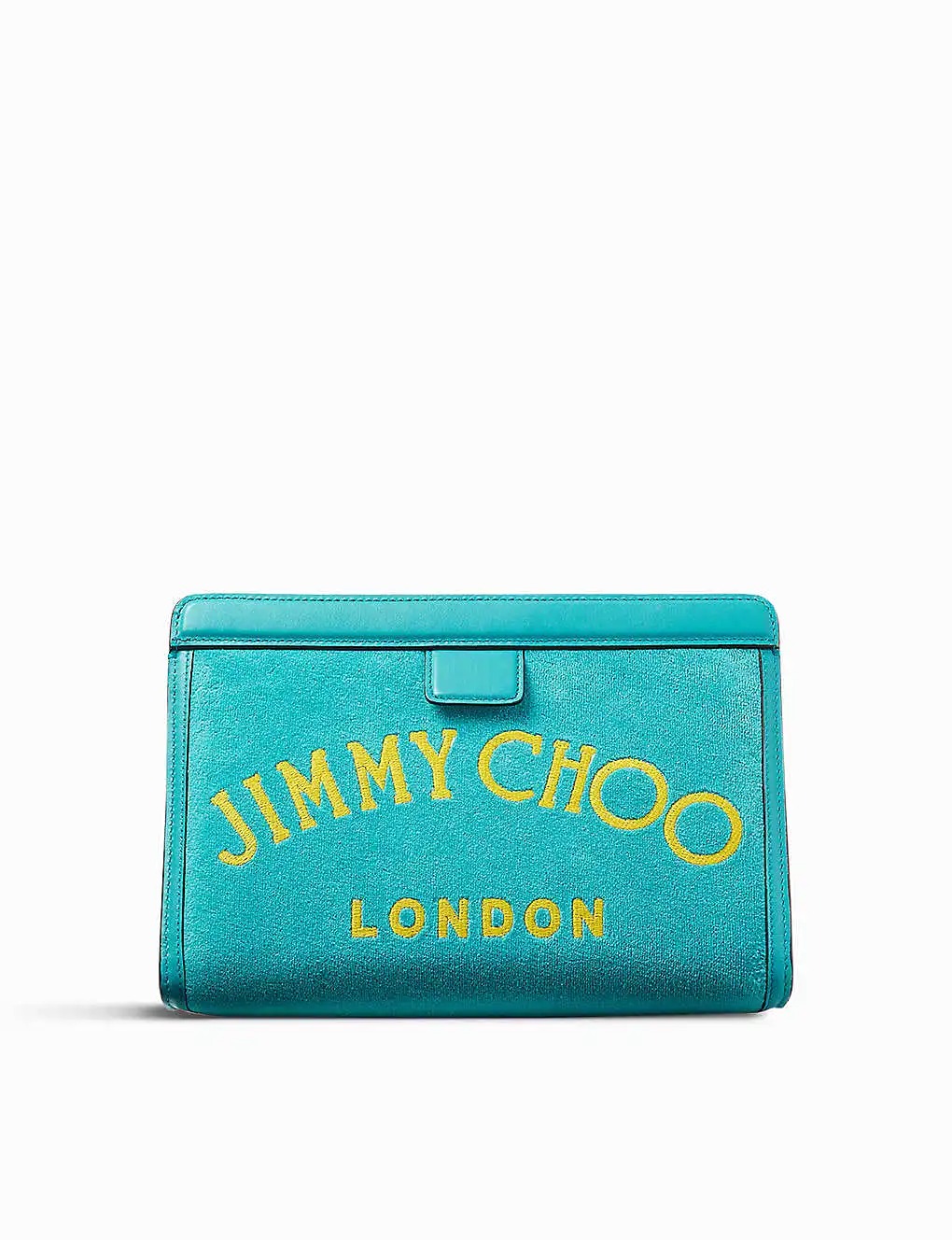 VÍ JIMMY CHOO Varenne towelling clutch bag