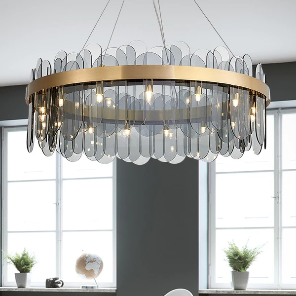 ĐÈN CHÙM PIANA Gold Ring Chandelier