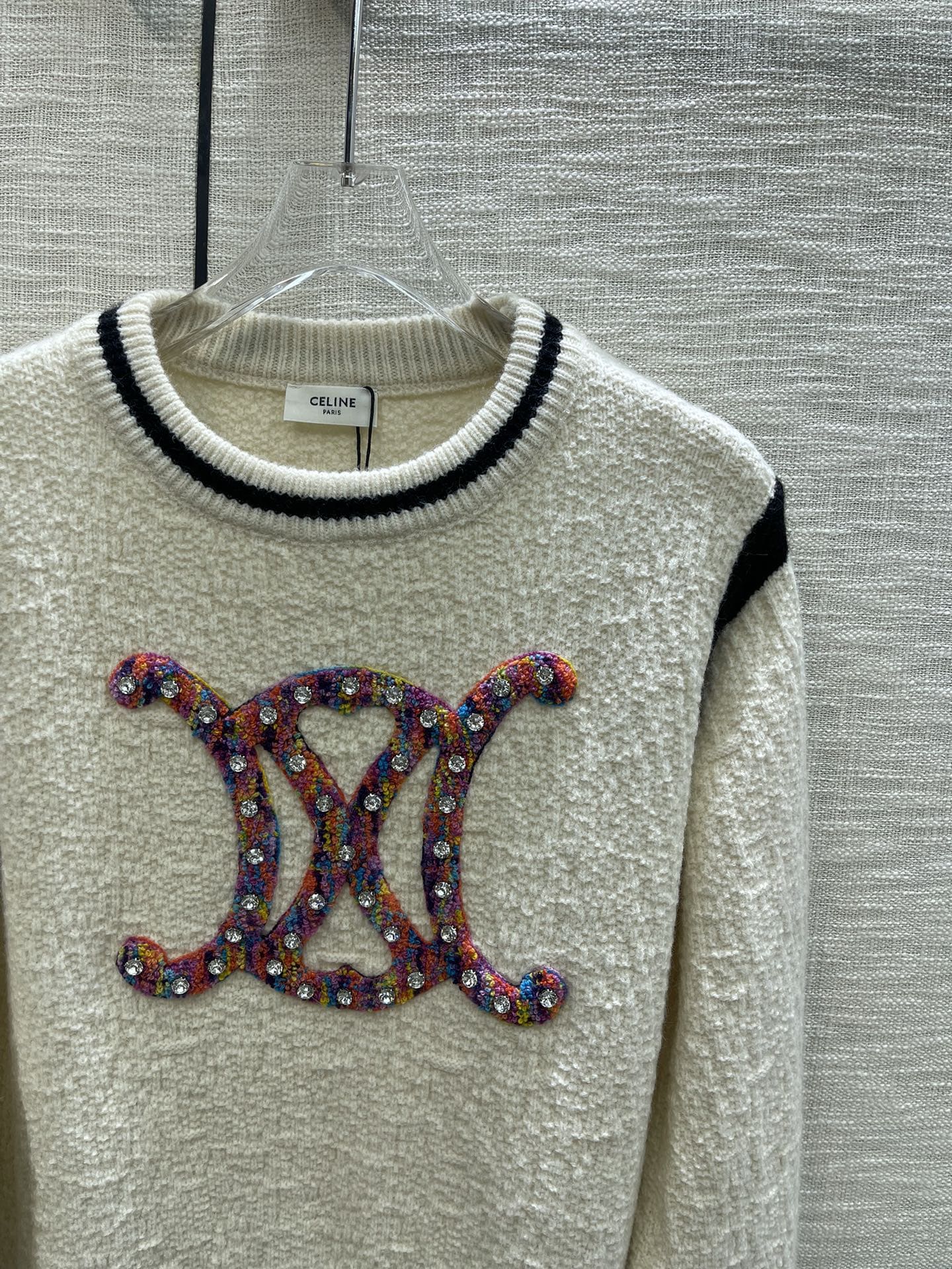 ÁO CELINE Logo  Arc de Triomphe Sweater