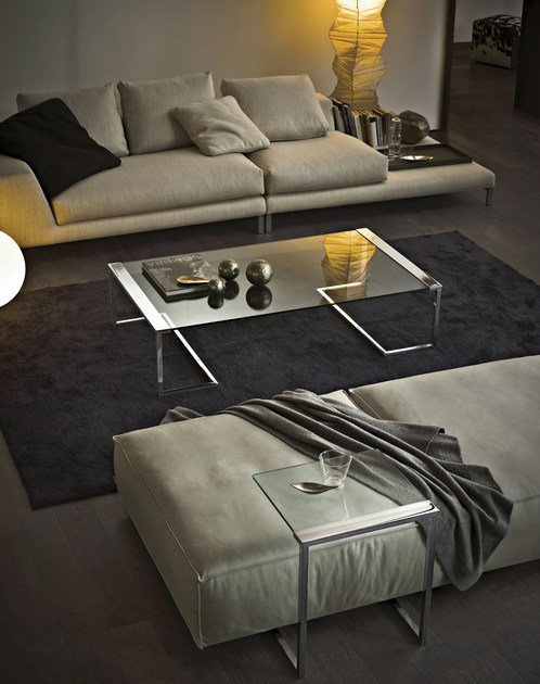 BÀN TRÀ SENATTI Low crystal coffee table