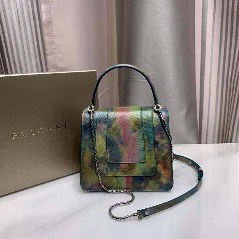 TÚI Bvlgari Women Serpenti Forever Crossbody Bag in Karung Leather