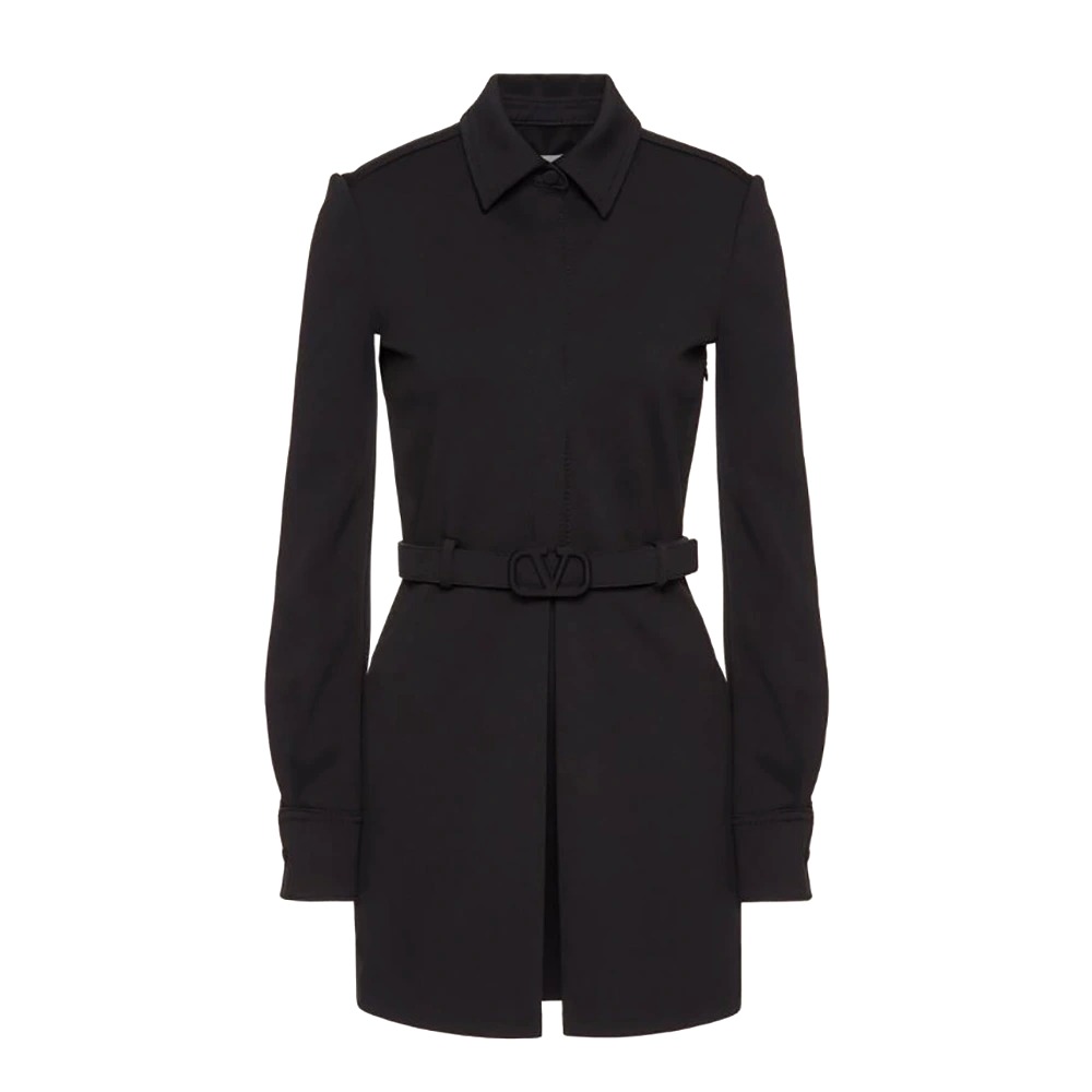 ÁO Valentino Women Short Dress in Compact Interlock Jersey