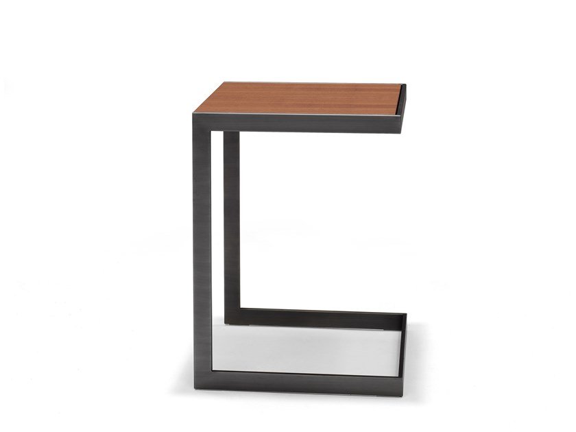 BÀN TRÀ MOTAVA Steel and wood side table