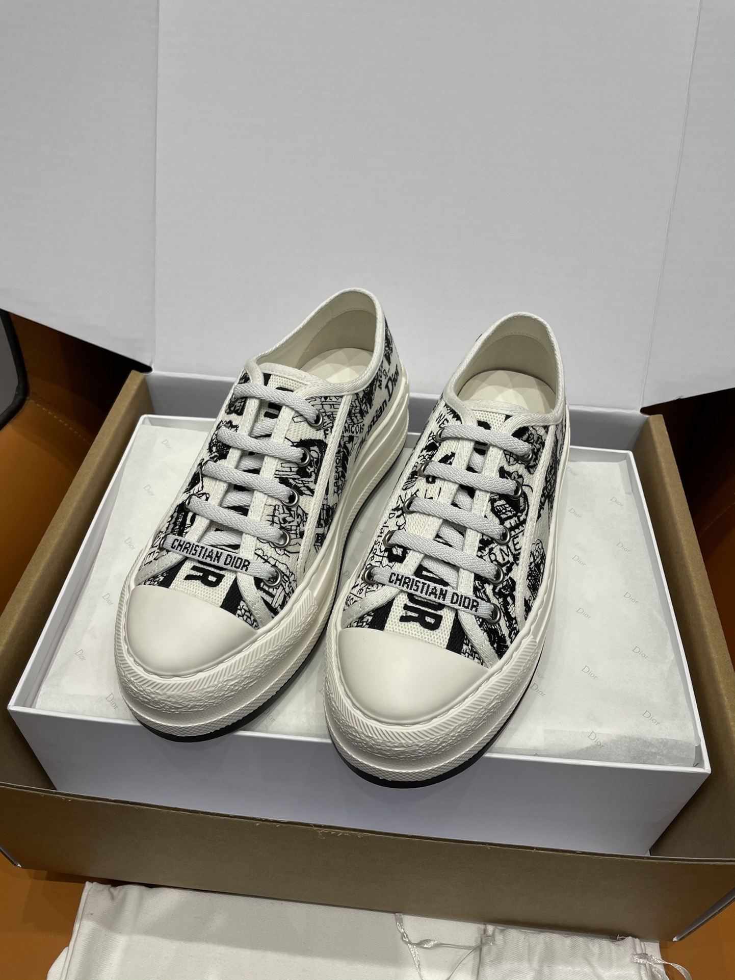 GIÀY Christian Dior Walk'N 23 Oblique Black