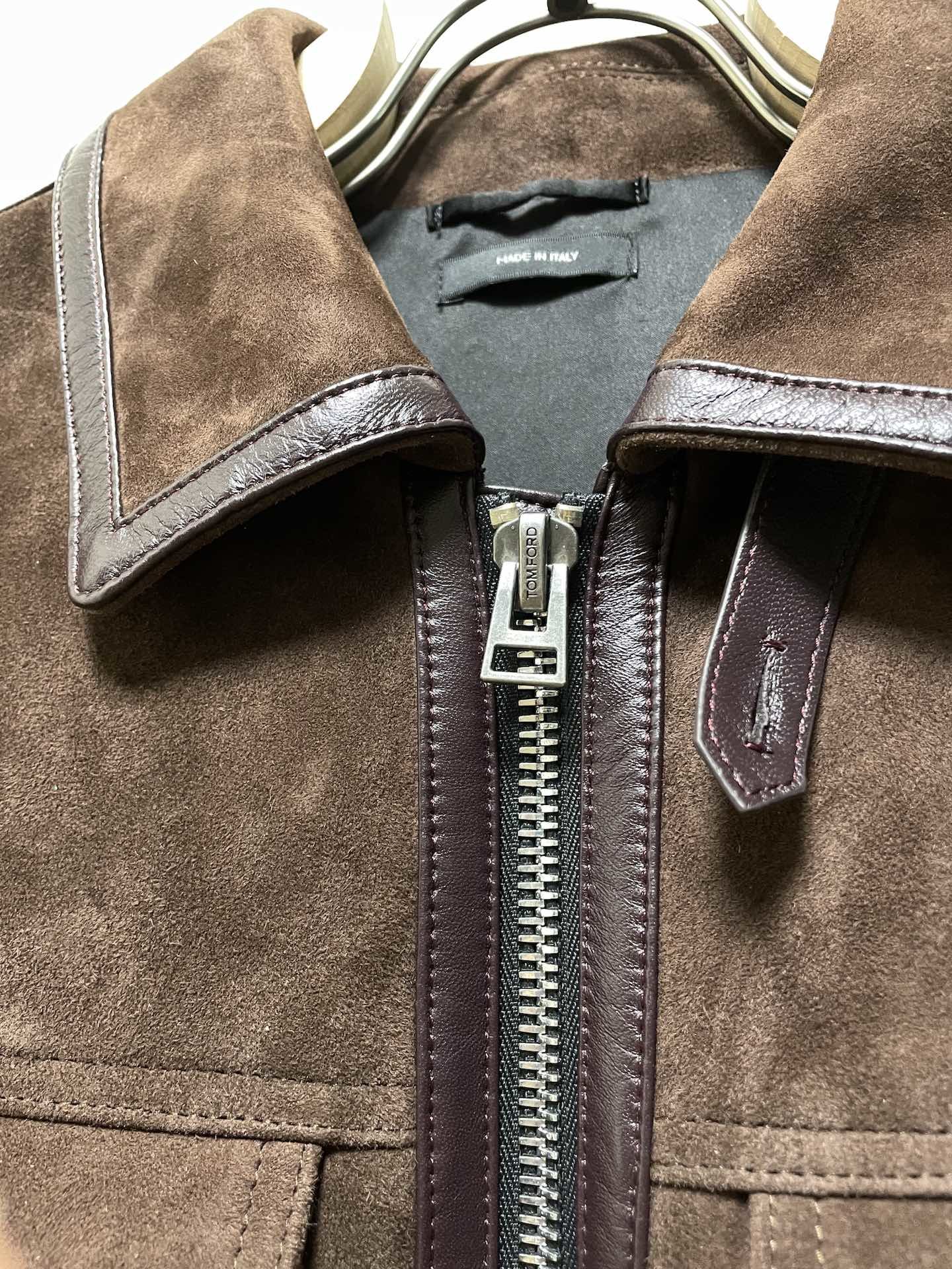 ÁO TOM FORD SUEDE LEATHER JACKET