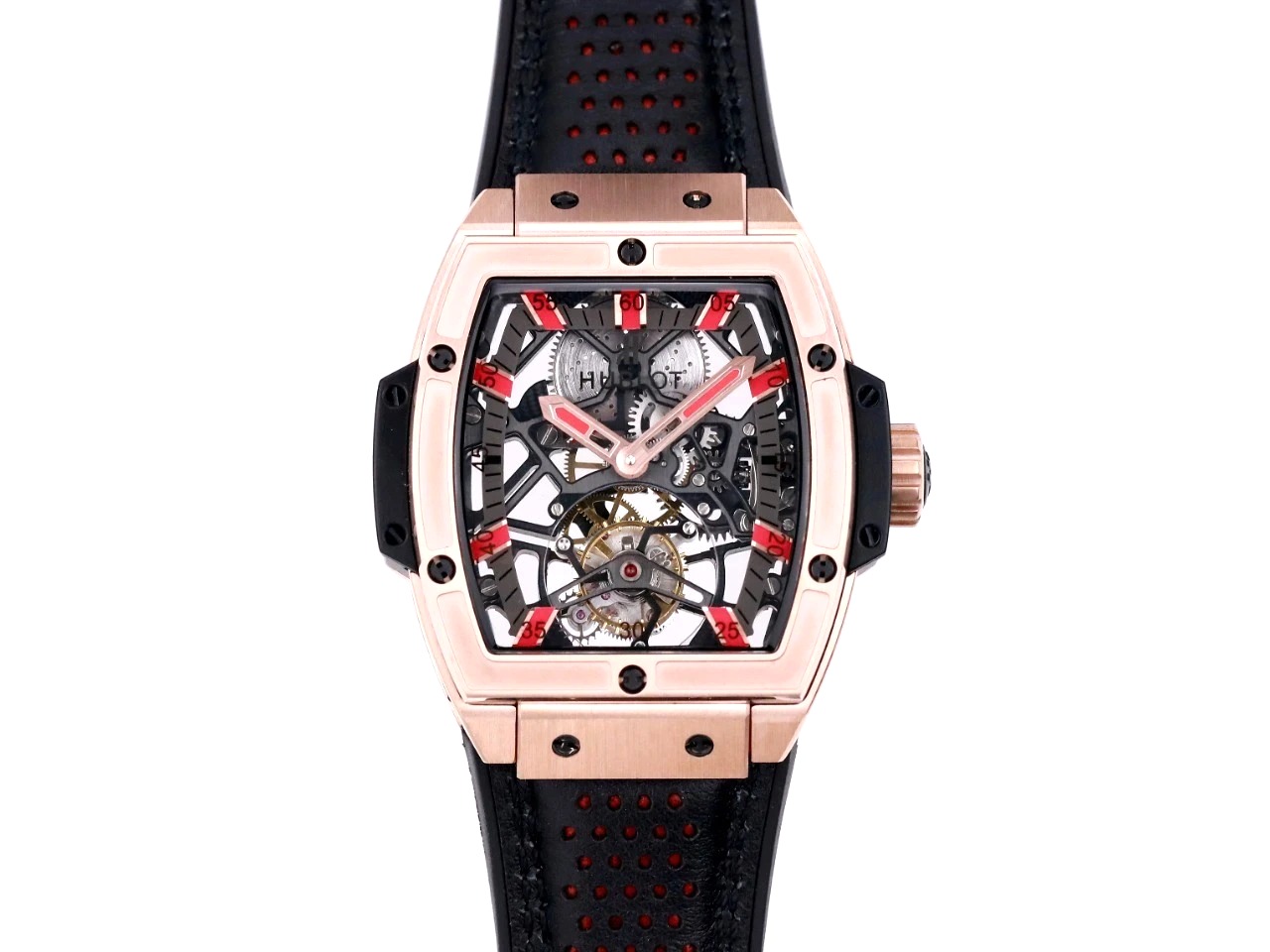 ĐỒNG HỒ HUBLOT MASTERPIECE Series Tonneau Tourbillon Ruby Gold