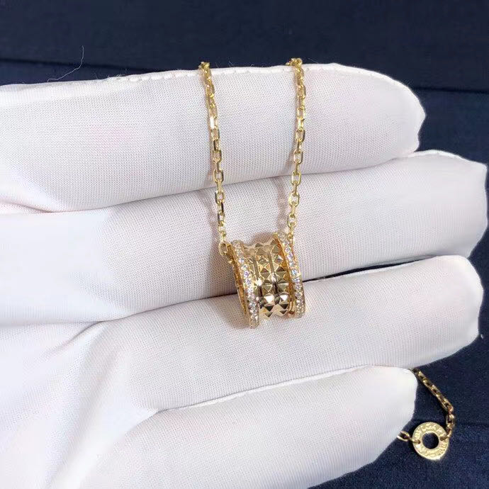 DÂY CHUYỀN VÀNG BVLGARI B.Zero1 Rock 18kt Necklace Pavé Diamonds