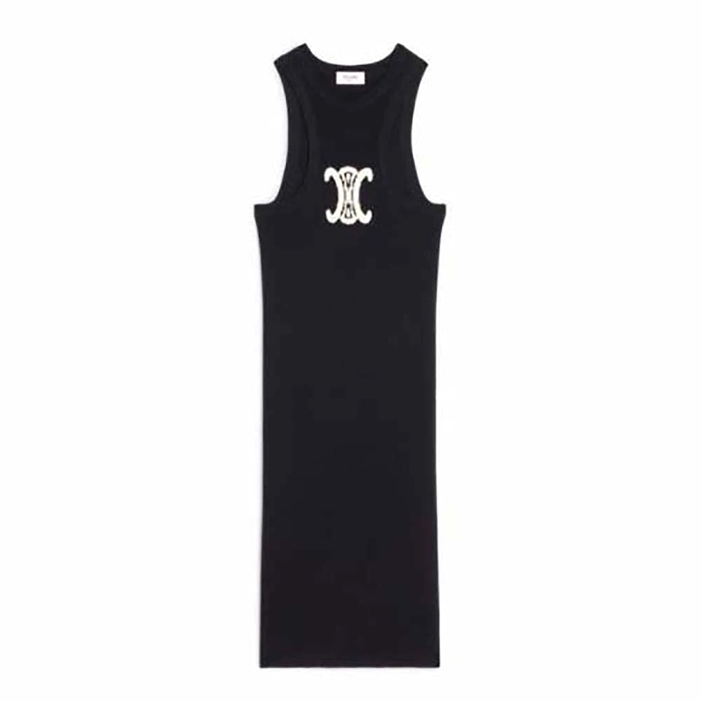 Váy Celine Silk Athletic Dress with Underwire-Black