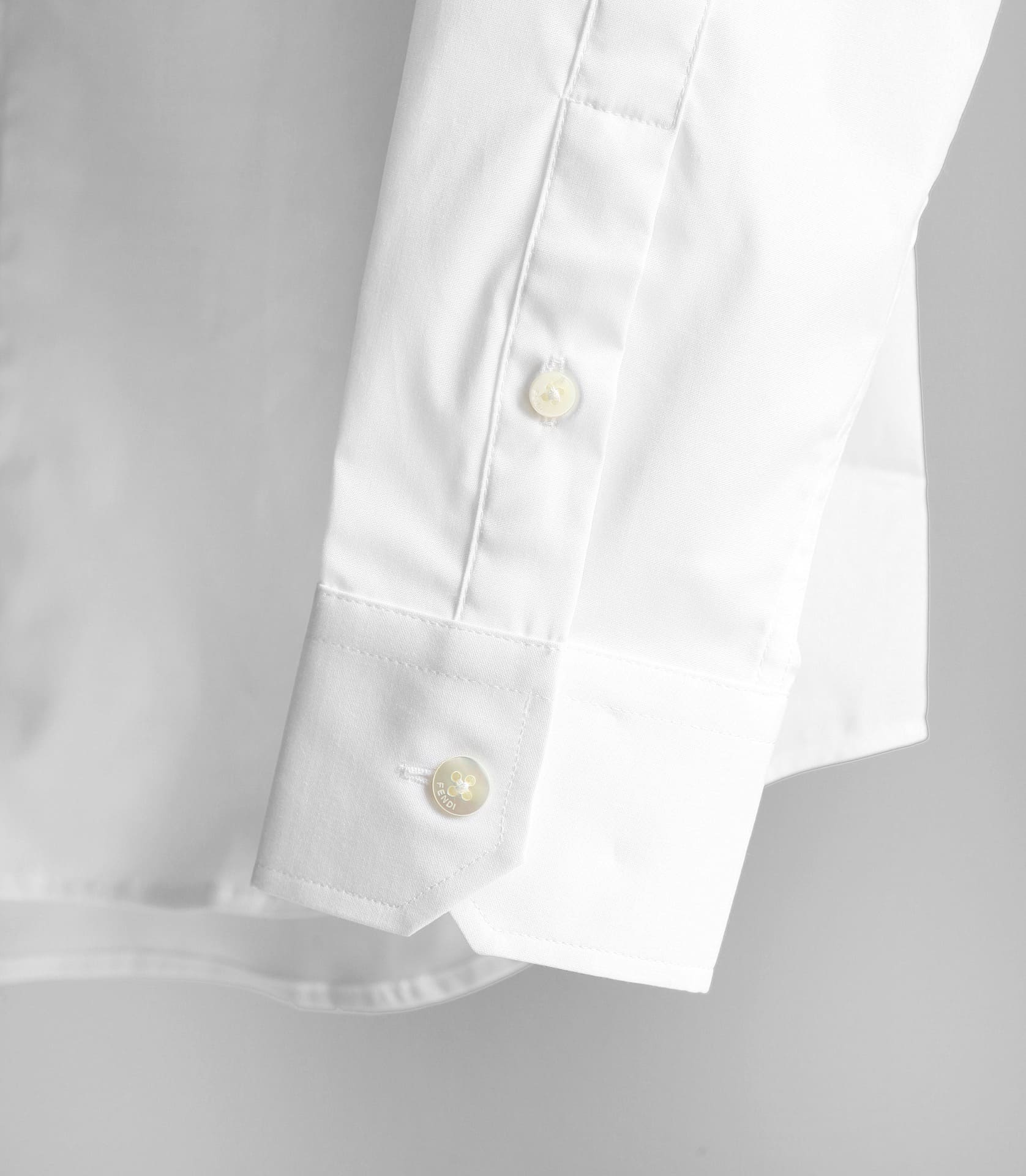 ÁO FENDI ROMA White Poplin Shirt