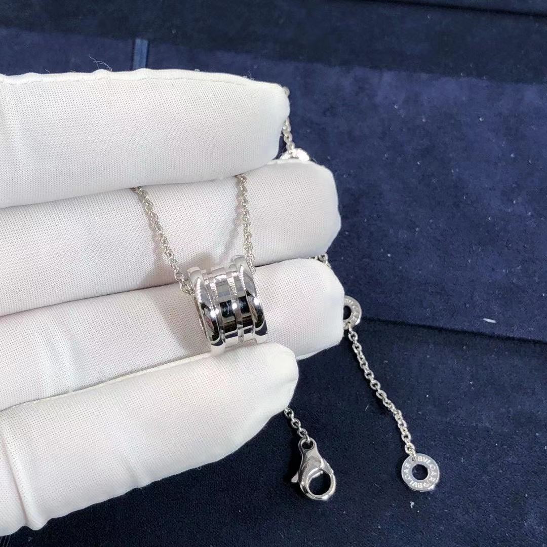 DÂY CHUYỀN VÀNG TRẮNG BVLGARI B.zero1 Small Round Pendant 18K White Gold Necklace