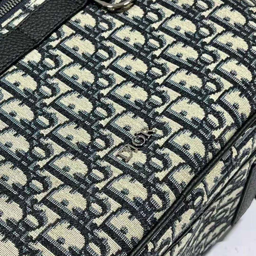 BALO Dior Men Safari Backpack Beige and Black Dior Oblique Jacquard