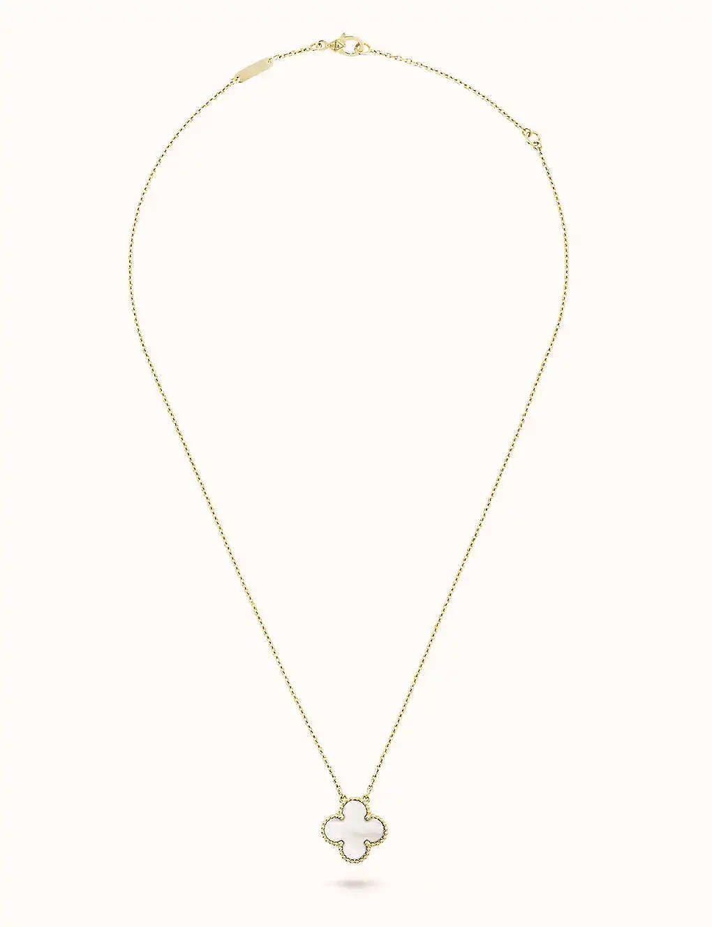 Dây chuyền VAN CLEEF & ARPELS Vintage Alhambra gold and mother-of-pearl pendant 18K GOLD