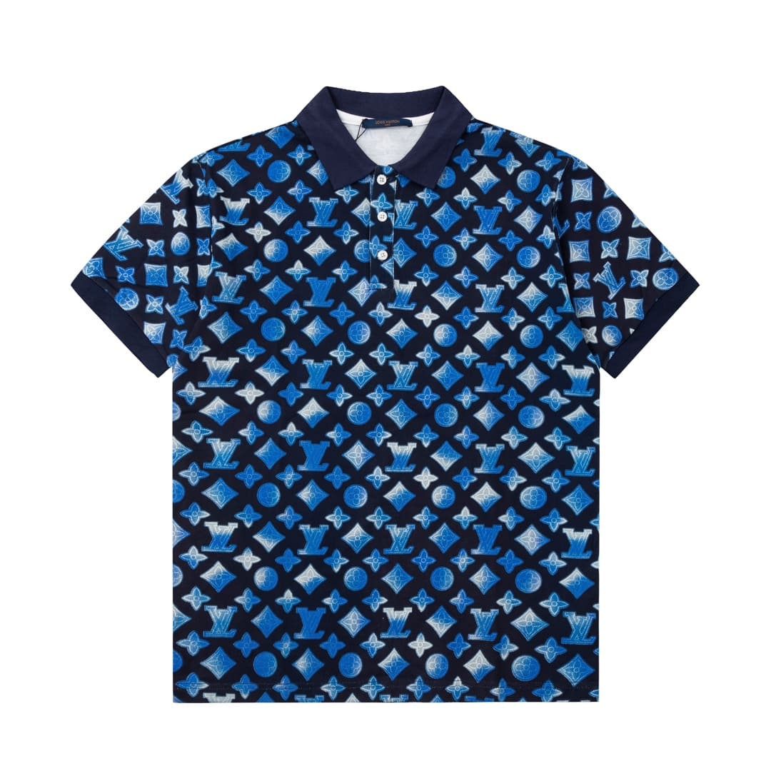 ÁO LOUIS VUITTON POLO SHIRT MÀU XANH UNISEX