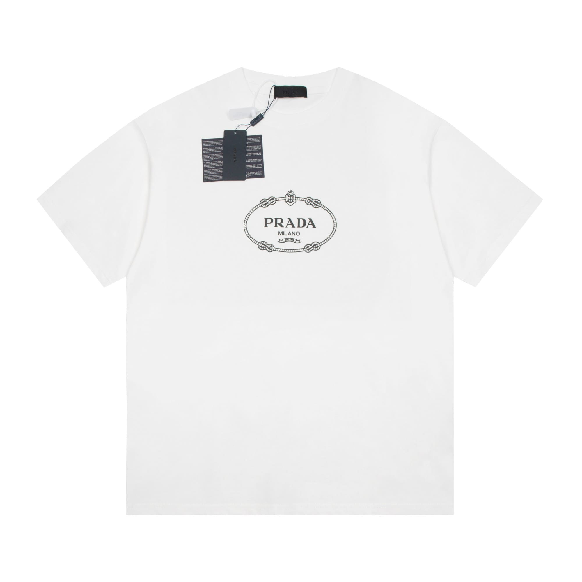 ÁO PRADA T SHIRT MÀU TRẮNG UNISEX
