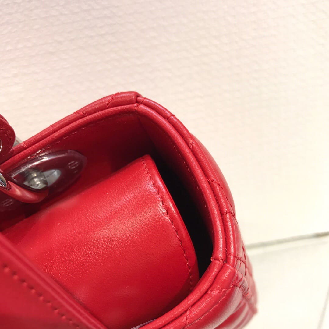 TÚI CHRISTIAN DIOR Lady Dior Bag Red Ferrari Cannage Lambskin Top Quality