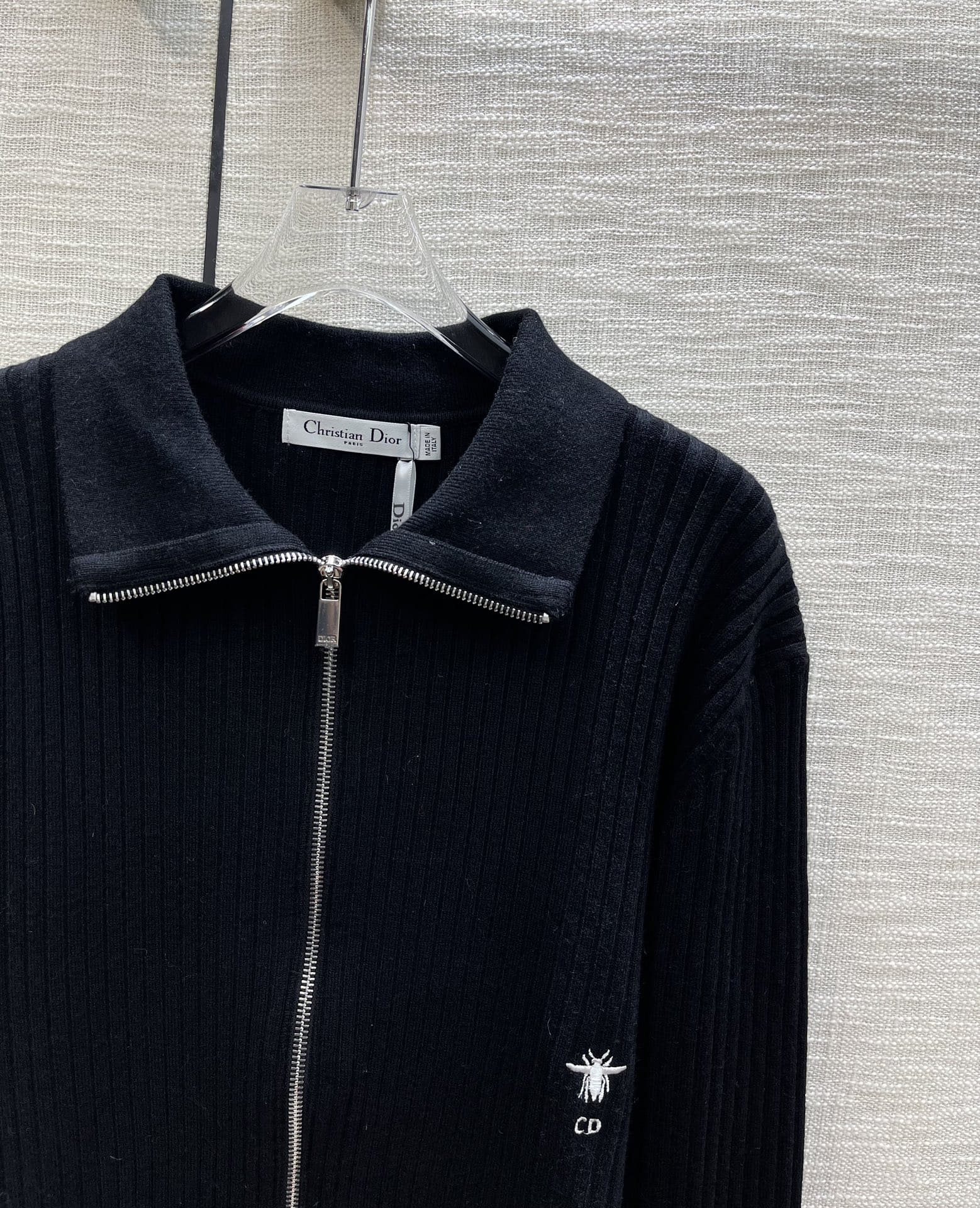 ÁO DIOR Cardigan Black Sweater