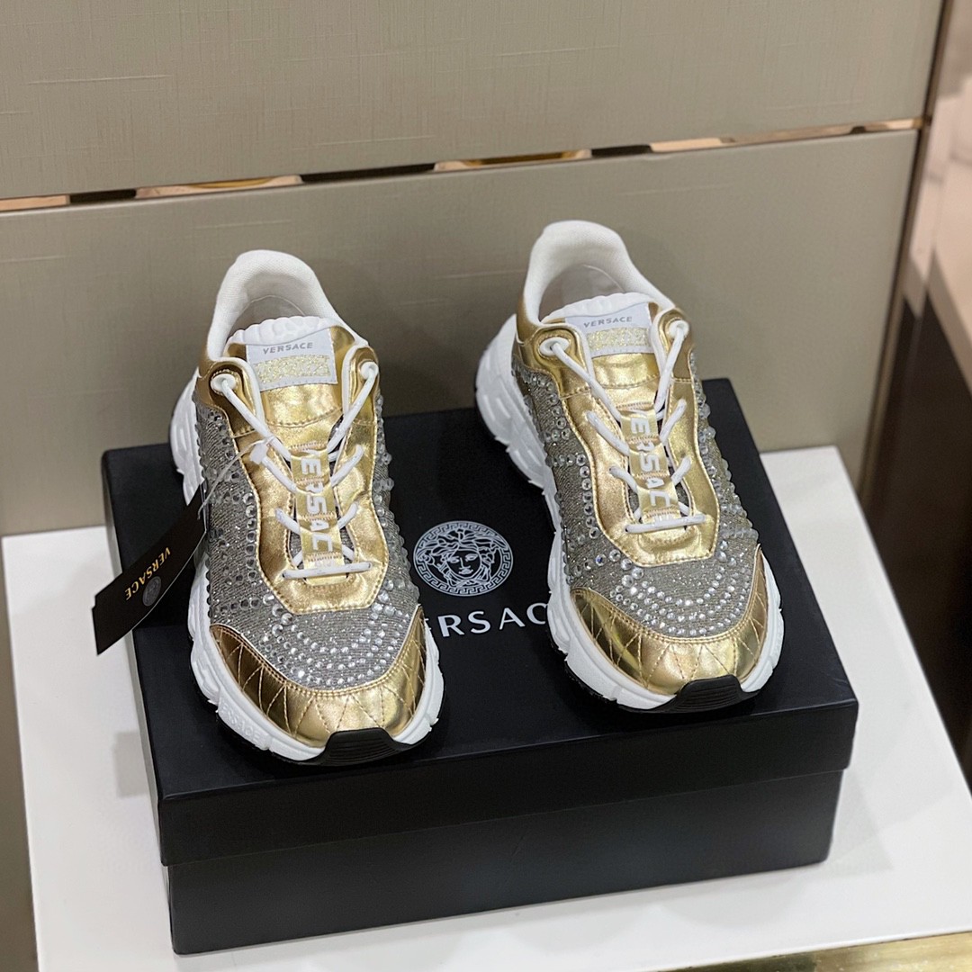 GIÀY VERSACE TRIGRECA LEATHER SNEAKER SHOES AAA