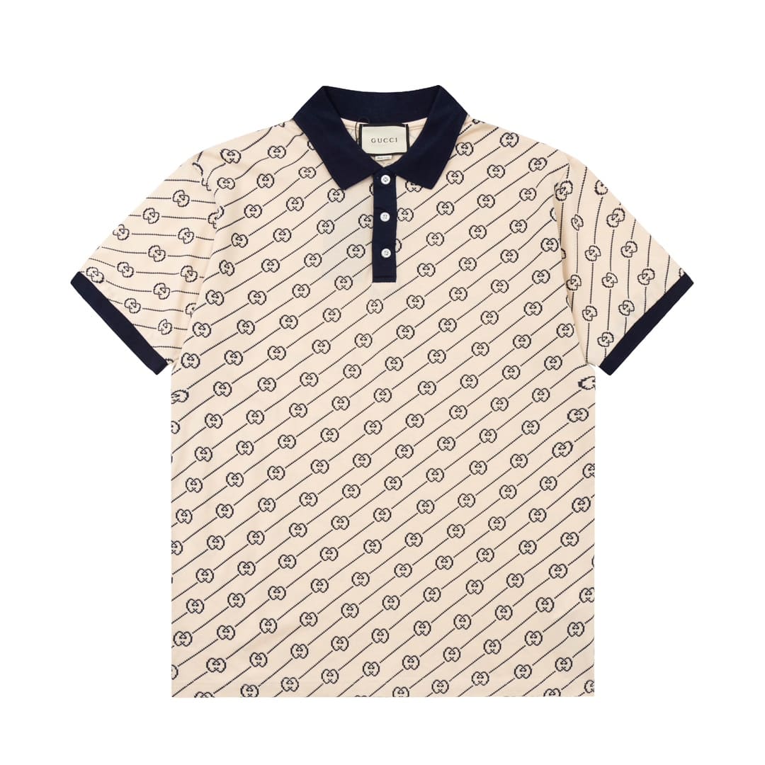 ÁO GUCCI POLO SHIRT MÀU KEM UNISEX
