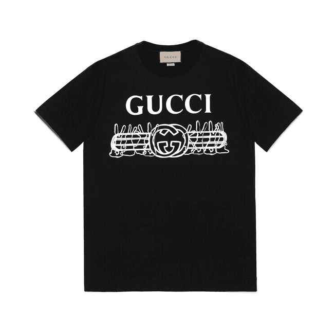 ÁO GUCCI GG T SHIRT MÀU ĐEN UNISEX