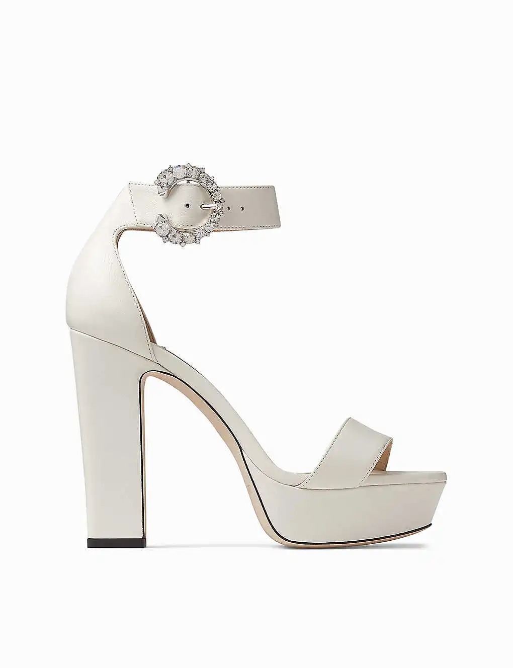 GIÀY CHRISTIAN LOUBOUTIN Mionne crystal-embellished leather heeled sandals