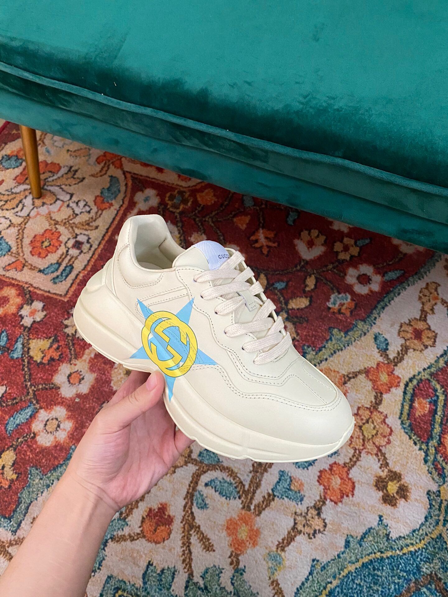 GIÀY GUCCI RHYTON GG ITALIA SNEAKERS SHOES UNISEX