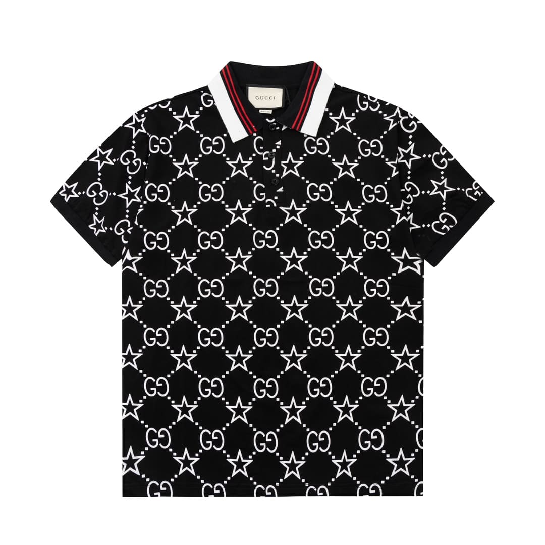ÁO GUCCCI POLO SHIRT MÀU ĐEN UNISEX