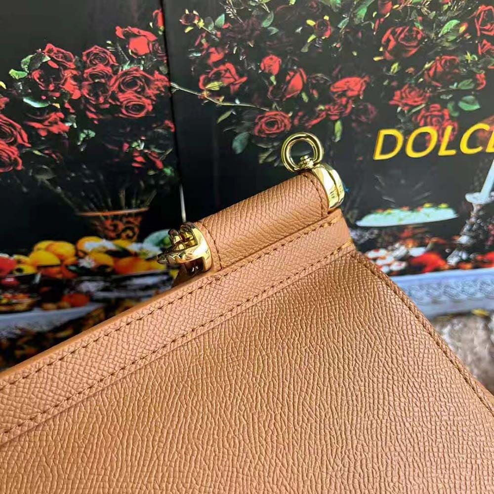 TÚI Túi Dolce Gabbana D&G Nữ Dauphine cỡ trung Sicily-Beige