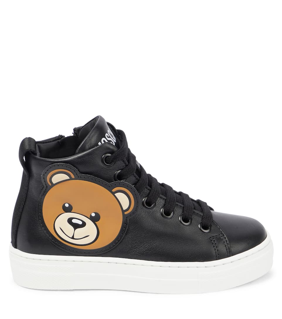 GIÀY MOSCHINO KIDS Leather sneakers