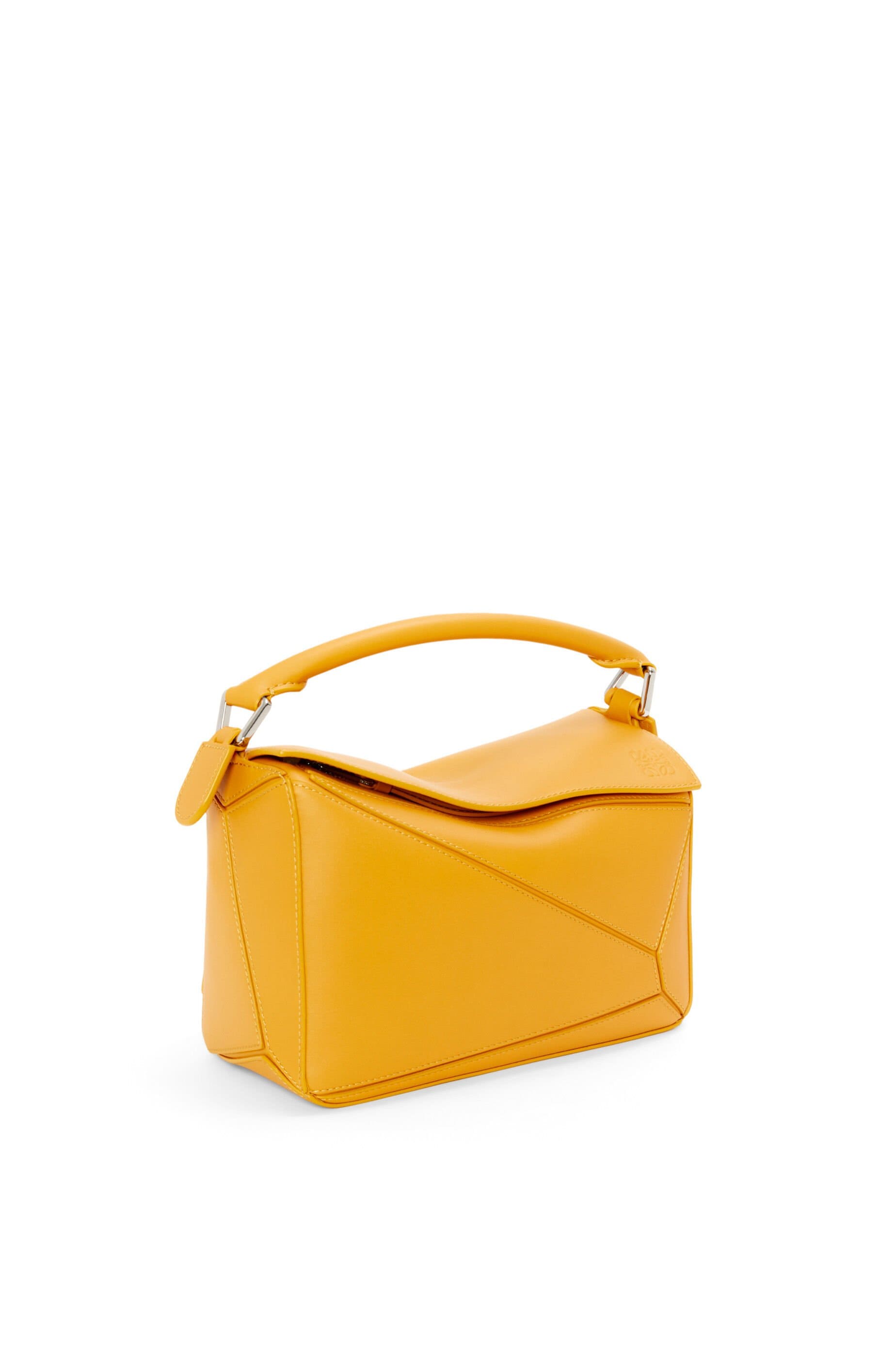 Túi LOEWE Small Puzzle bag in satin calfskin yellow