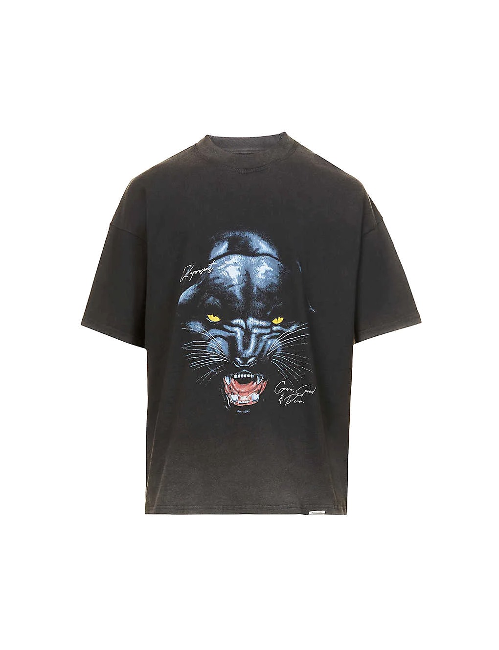 ÁO REPRESENT Graphic-print relaxed-fit cotton-jersey T-shirt
