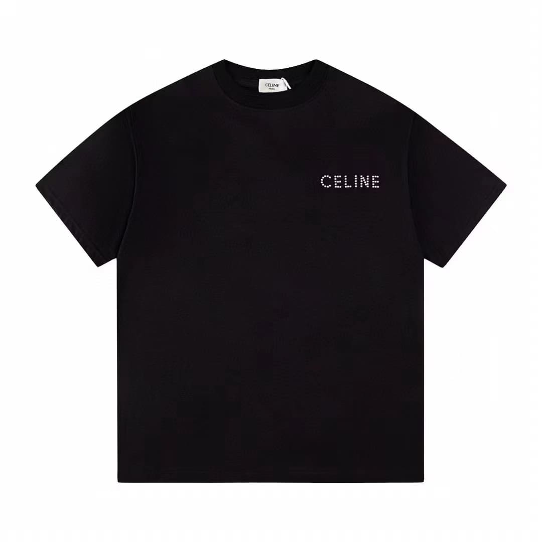 ÁO CELINE T SHIRT MÀU ĐEN UNISEX