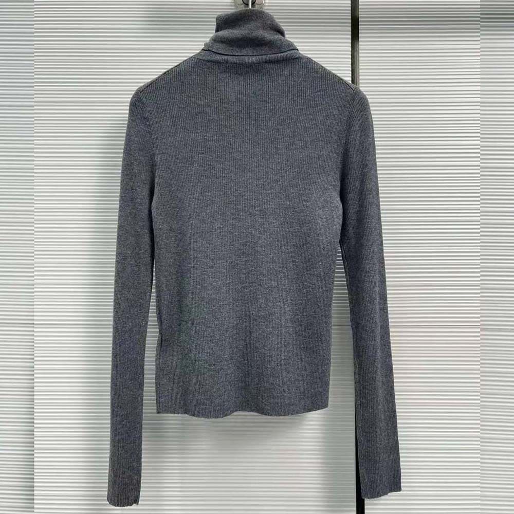 ÁO Prada Superfine Wool Turtleneck Sweater-Black
