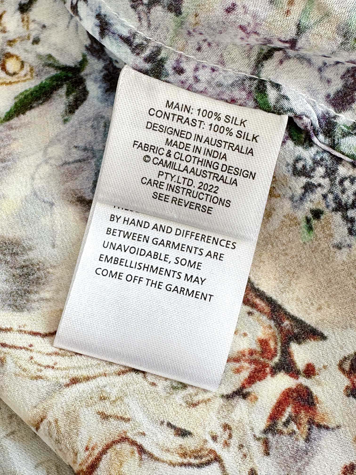 VÁY CAMILLA Silk Embellished V-Neck Maxi Dress High Classy