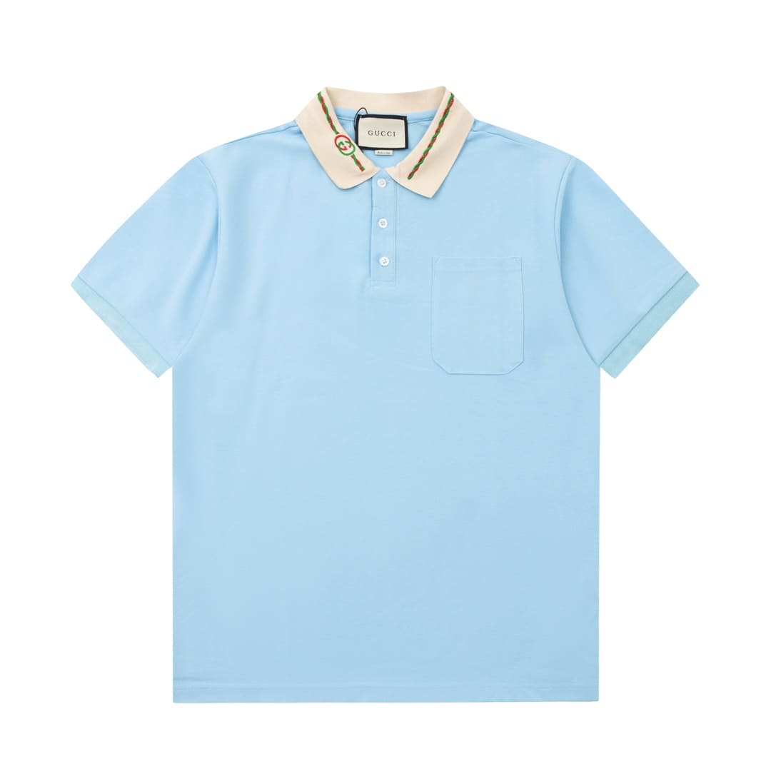 ÁO GUCCI POLO SHIRT MÀU XANH UNISEX