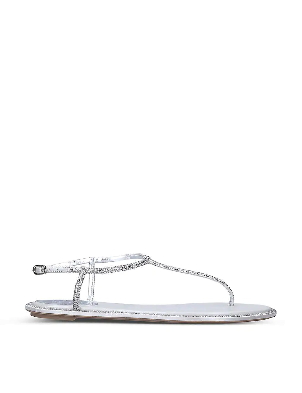 GIÀY RENE CAOVILLA Diana crystal-embellished leather sandals