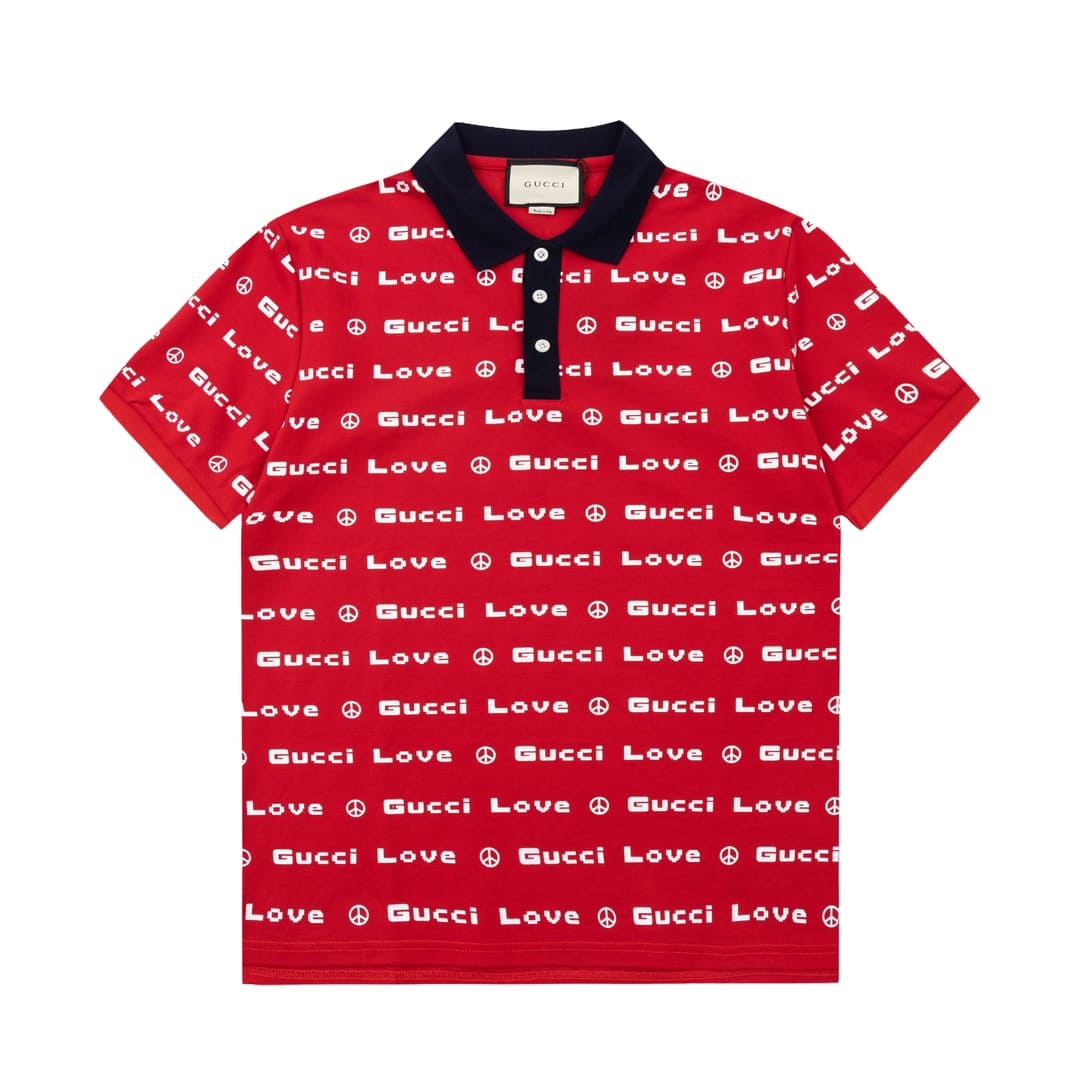 ÁO GUCCI POLO SHIRT MÀU ĐỎ UNISEX
