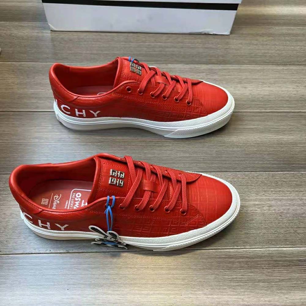 GIÀY Givenchy Unisex Oswald City Sport Sneakers in Leather-Black