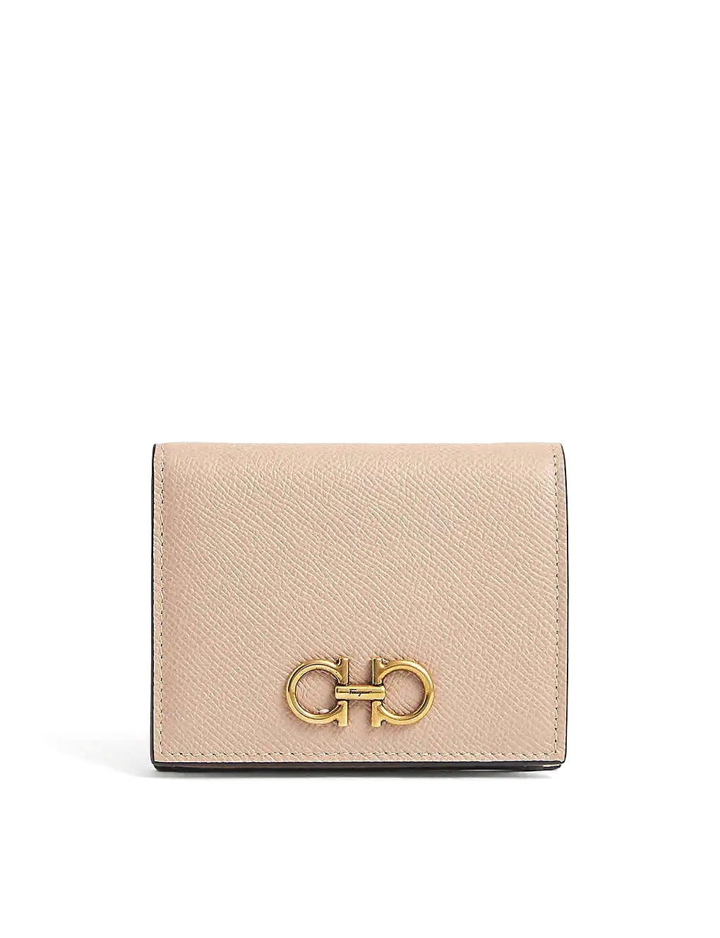 VÍ SALVATORE FERRAGAMO Gancini logo-hardware leather wallet