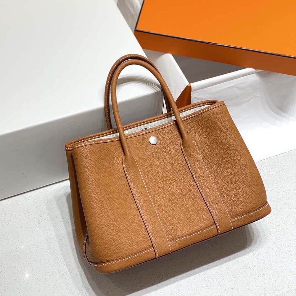 Túi Hermes Unisex Garden Party 30 Voyage Bag-Brown