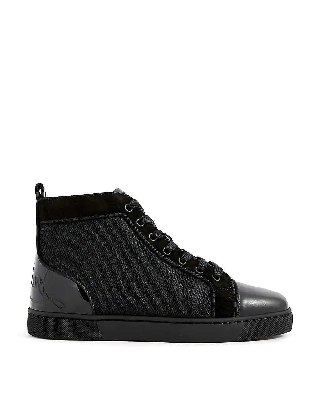 GIÀY CHRISTIAN LOUBOUTIN Fun Louis panelled leather high-top trainers