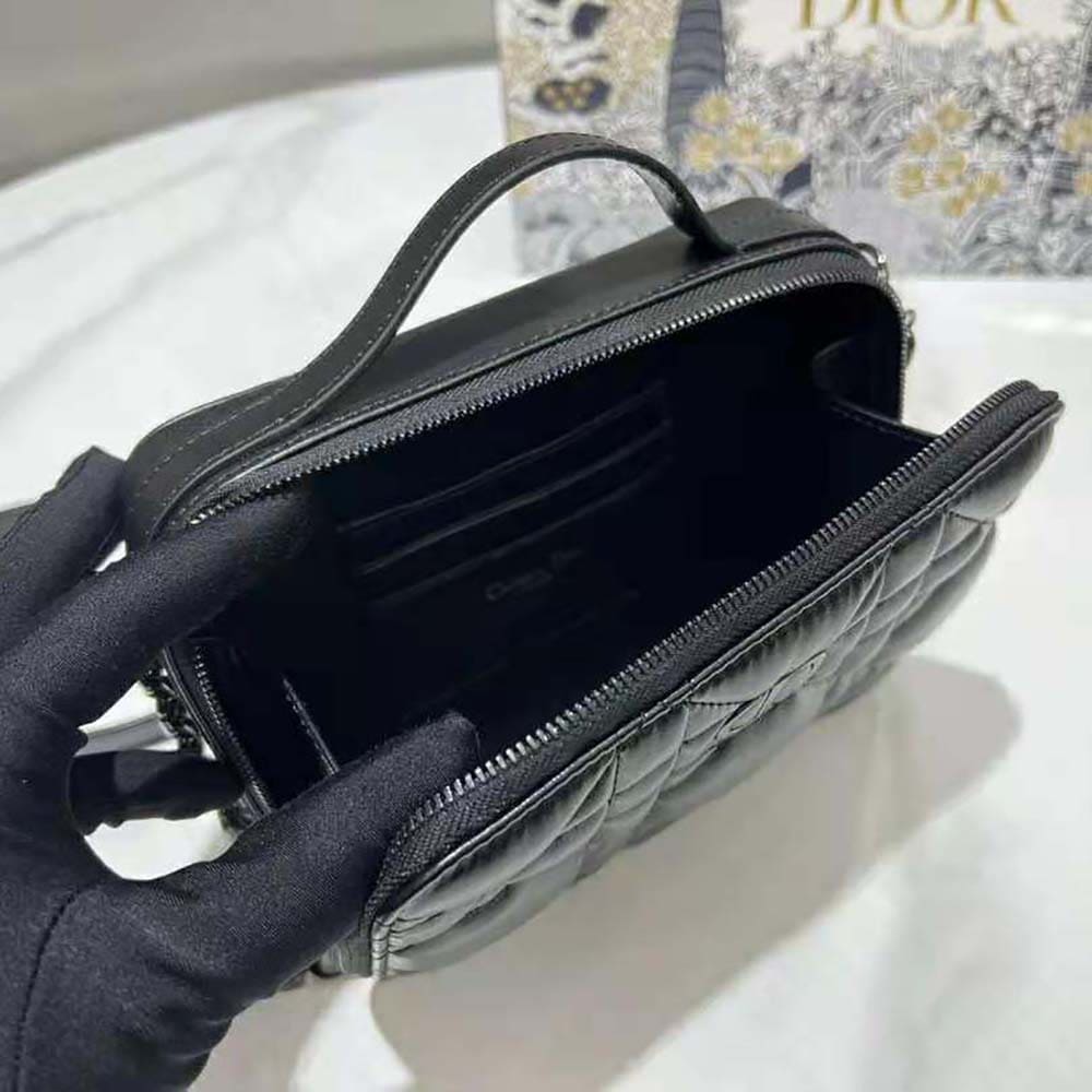 TÚI Dior Women 30 Mmontaigne Box Bag Black Multicolor Dior Oblique Jacquard Top Quality