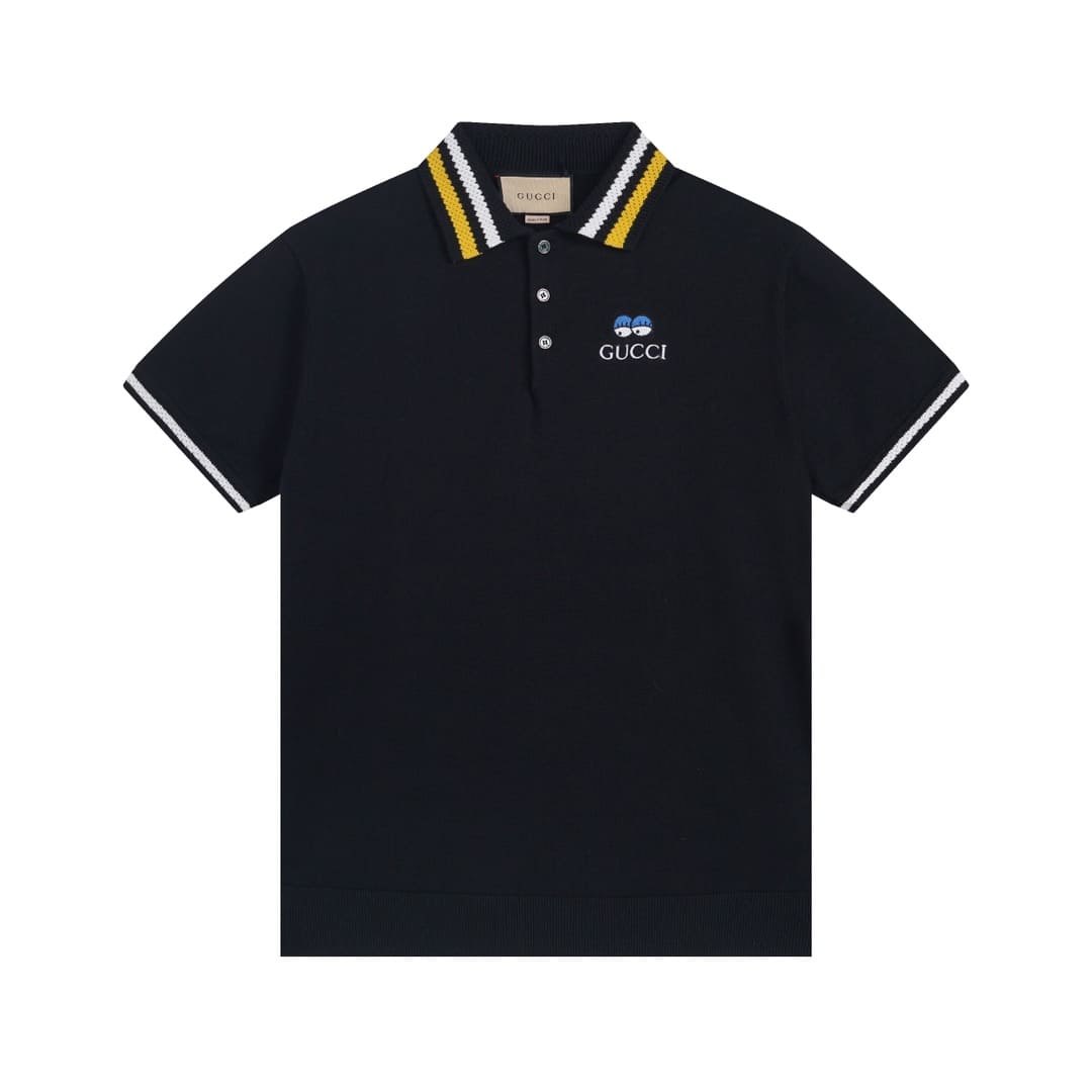 ÁO GUCCI POLO SHIRT MÀU ĐEN UNISEX