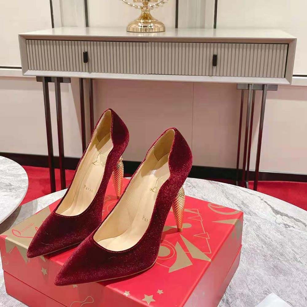 GIÀY Christian Louboutin Women Lipchick Pump 100 mm Heel Height-Red